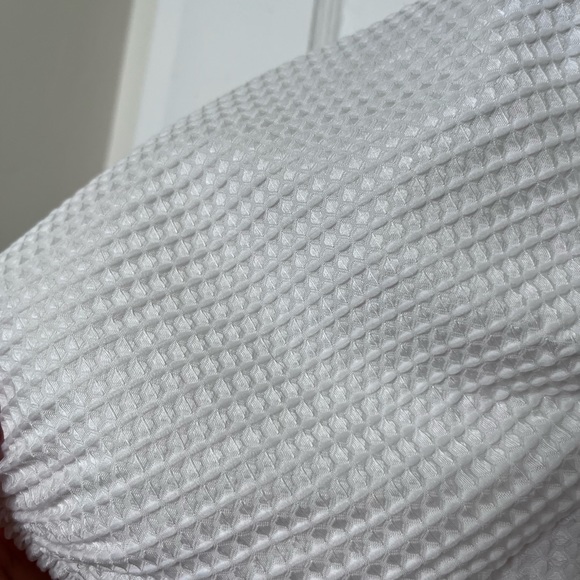 Lulus Cute Crush White Puff Sleeve Mini Skater Dress Small - Picture 4 of 10